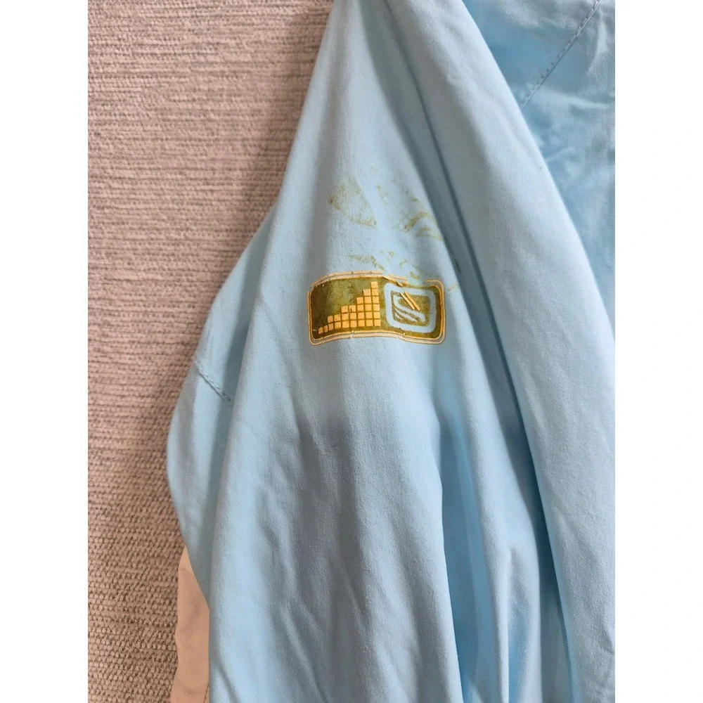 Freeride Scott Ski Jacket Womens L Blue White Mock Neck Raglan Sleeve Full Zip